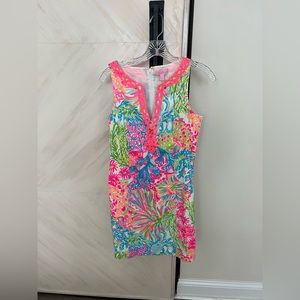 NWT Lilly Pulitzer Lovers Coral Sheath Dress. Size 4